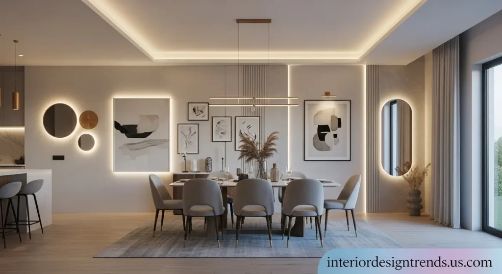 Lighting-Enhanced Wall Decor Ideas