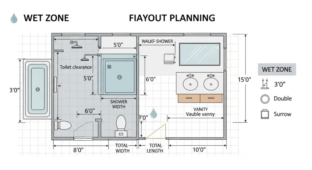 bathroom renovation layout planning